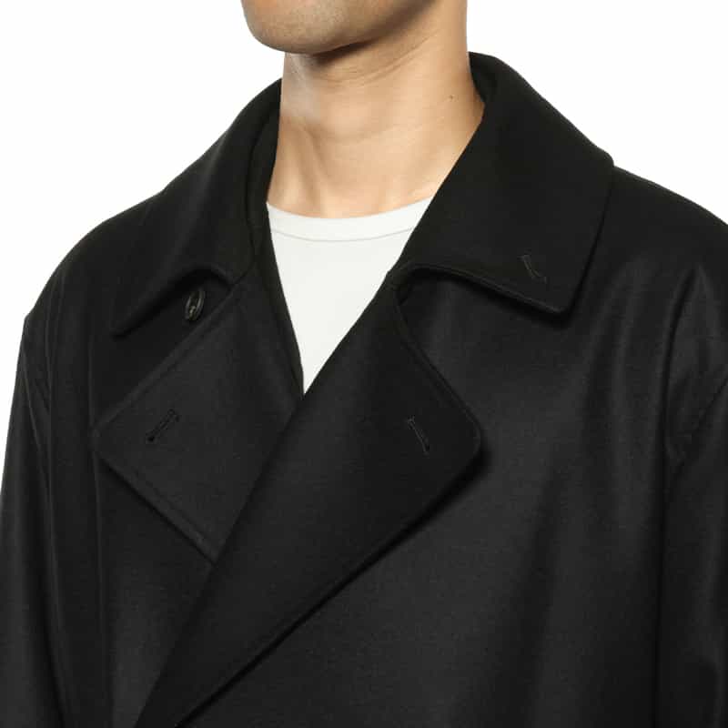 SSSTEIN SSSTEIN＜シュタイン＞ ダブルブレストロングコート BLACK