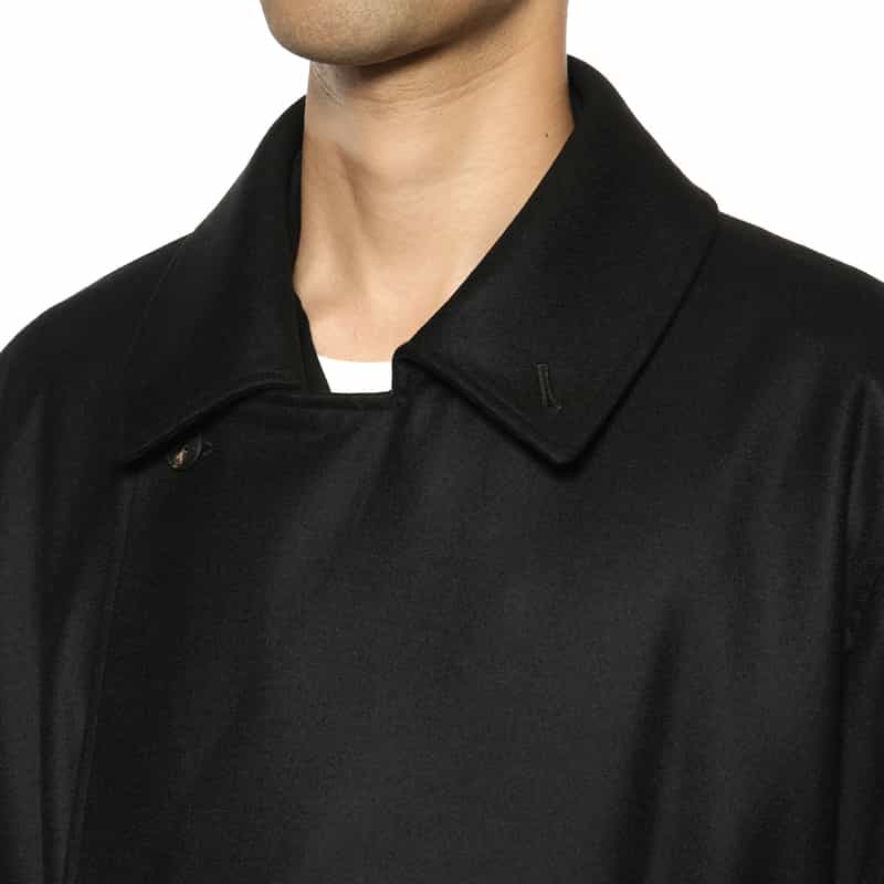SSSTEIN SSSTEIN＜シュタイン＞ ダブルブレストロングコート BLACK