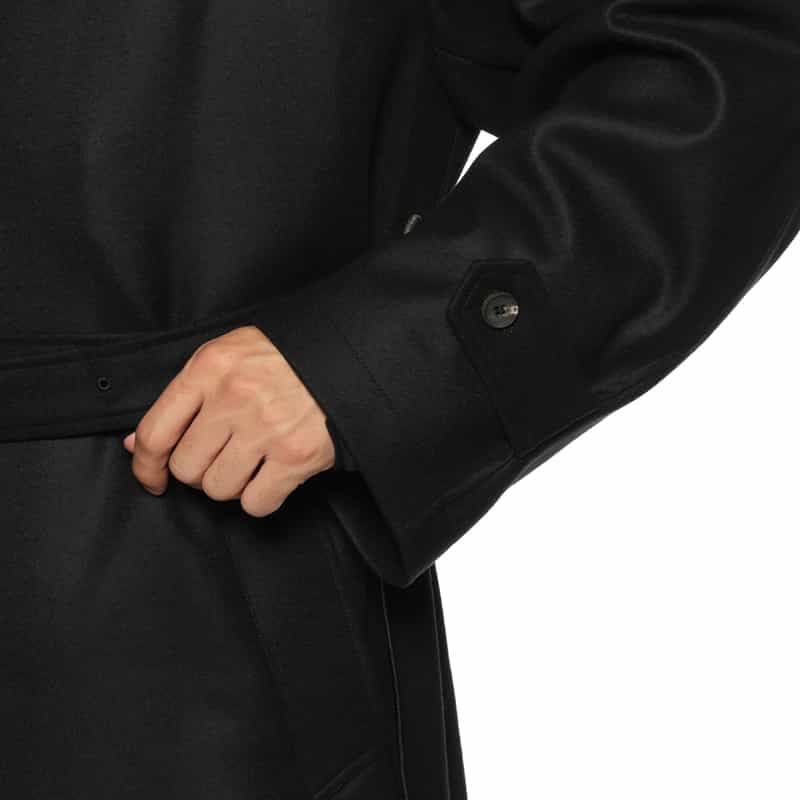 SSSTEIN SSSTEIN＜シュタイン＞ ダブルブレストロングコート BLACK