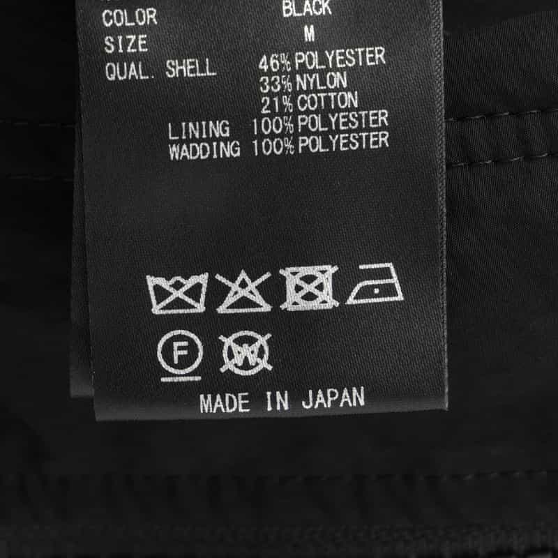 SSSTEIN SSSTEIN＜シュタイン＞ パデッドコート BLACK