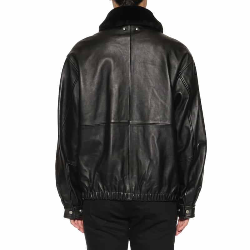 SSSTEIN SSSTEIN＜シュタイン＞ ムートンカラーレザージャケット BLACK