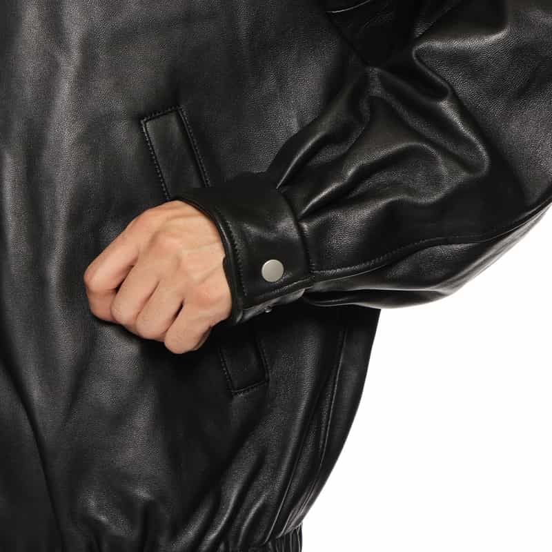 SSSTEIN SSSTEIN＜シュタイン＞ ムートンカラーレザージャケット BLACK