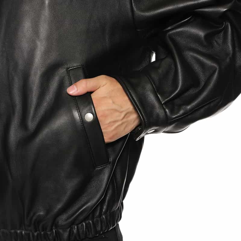 SSSTEIN SSSTEIN＜シュタイン＞ ムートンカラーレザージャケット BLACK