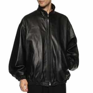 BARNEYS NEW YORK レザージャケット　スナップボタン　現行　黒 BARNEYS NEW YORK レザージャケット スナップボタン 現行 黒