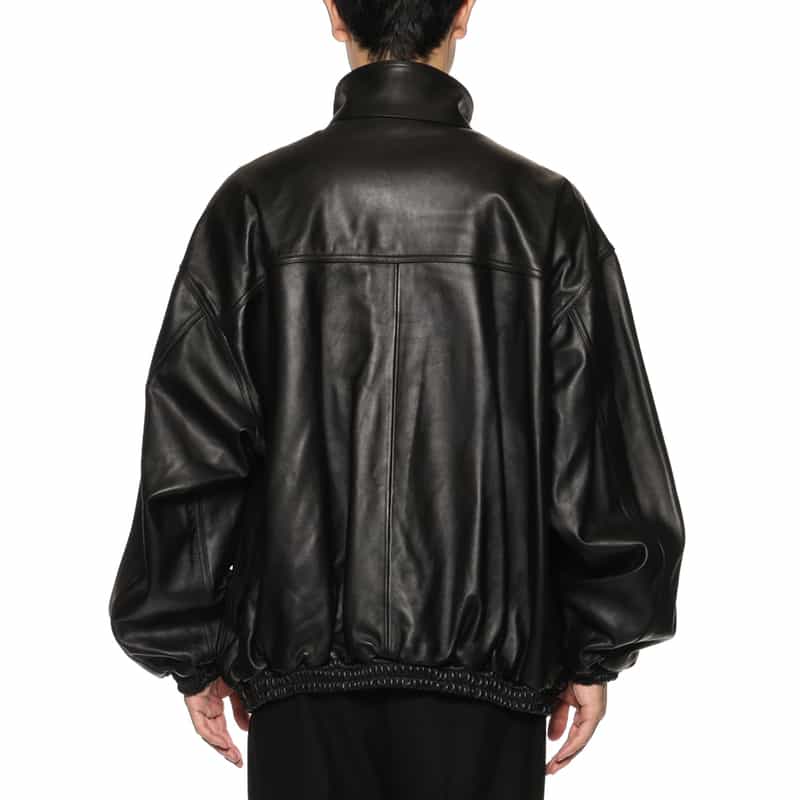 SSSTEIN SSSTEIN＜シュタイン＞ スタンドカラーレザージャケット BLACK