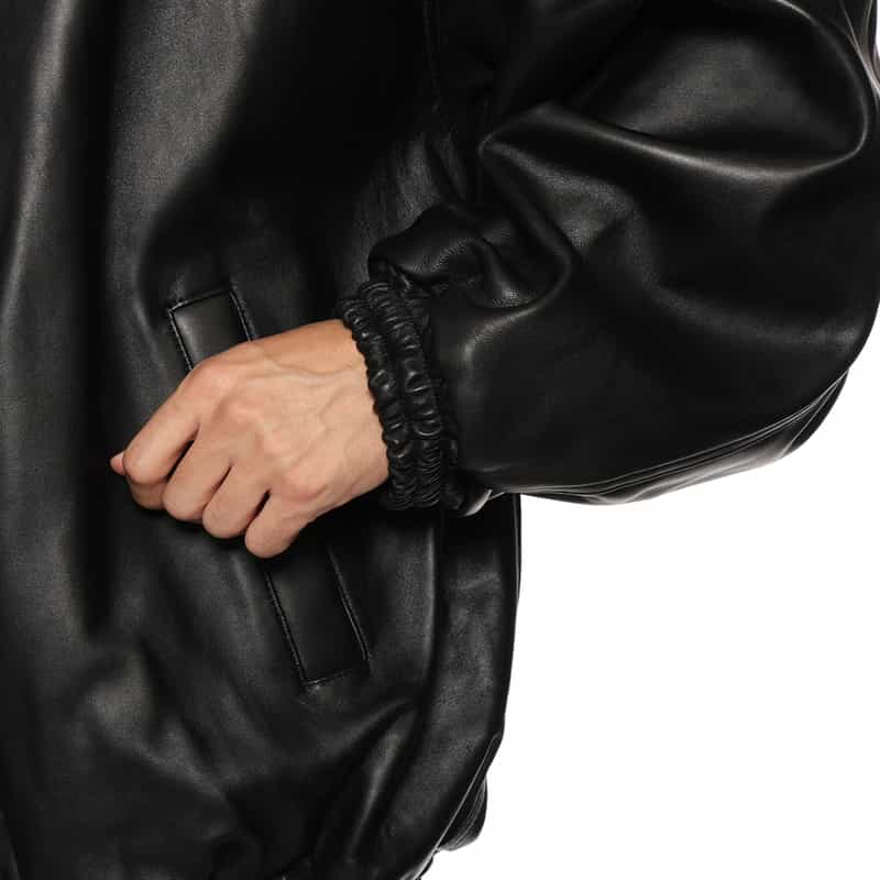 SSSTEIN SSSTEIN＜シュタイン＞ スタンドカラーレザージャケット BLACK