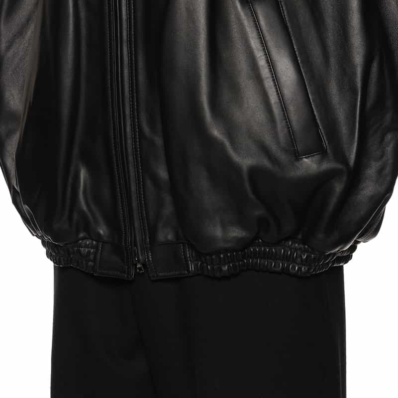 SSSTEIN SSSTEIN＜シュタイン＞ スタンドカラーレザージャケット BLACK