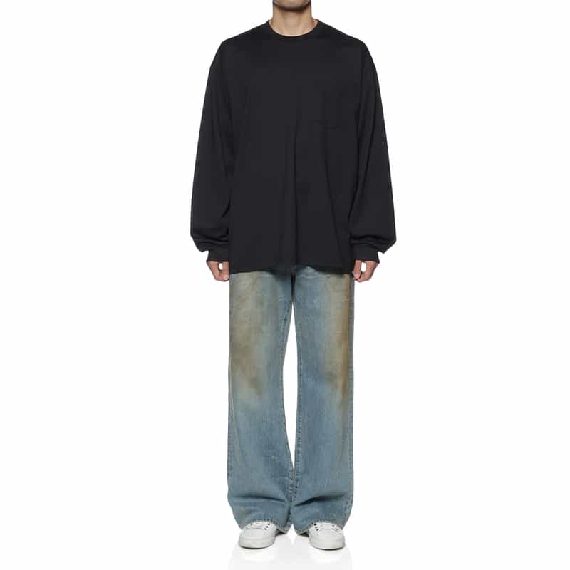 SSSTEIN SSSTEIN＜シュタイン＞ ワイドデニムパンツ LIGHT BLUE