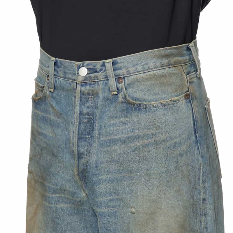 SSSTEIN SSSTEIN＜シュタイン＞ ワイドデニムパンツ LIGHT BLUE