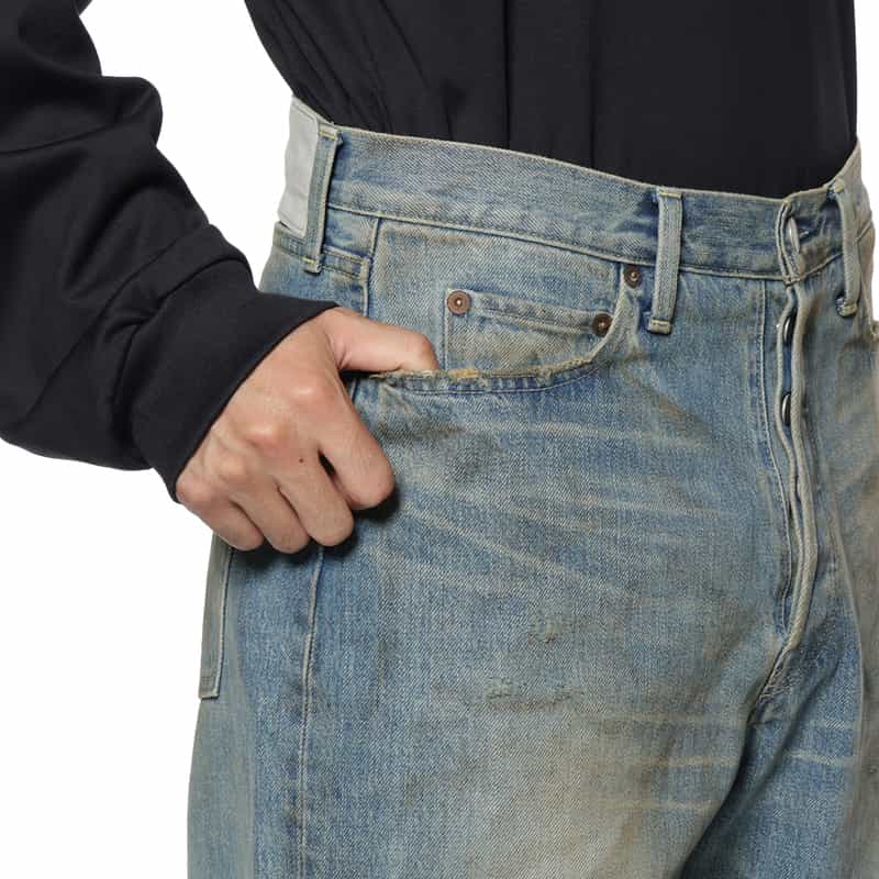 SSSTEIN SSSTEIN＜シュタイン＞ ワイドデニムパンツ LIGHT BLUE