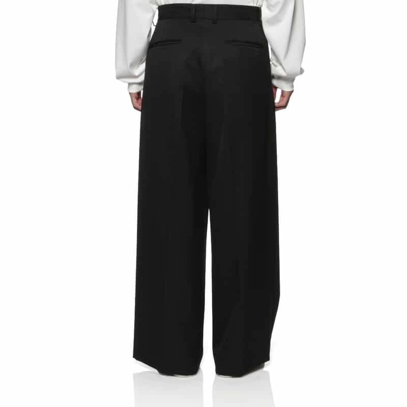SSSTEIN SSSTEIN＜シュタイン＞ タック入りワイドパンツ BLACK