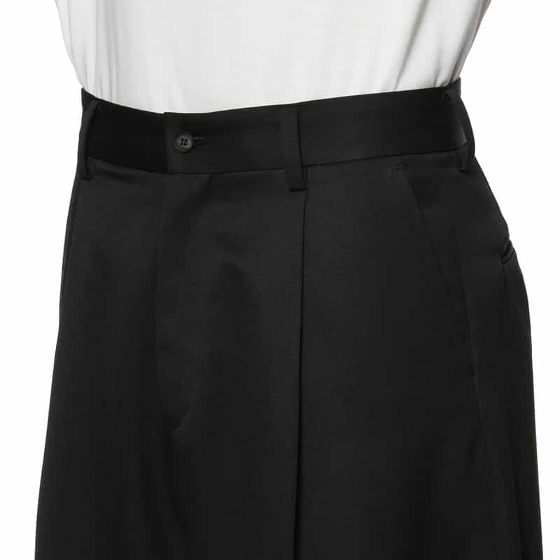 SSSTEIN SSSTEIN＜シュタイン＞ タック入りワイドパンツ BLACK