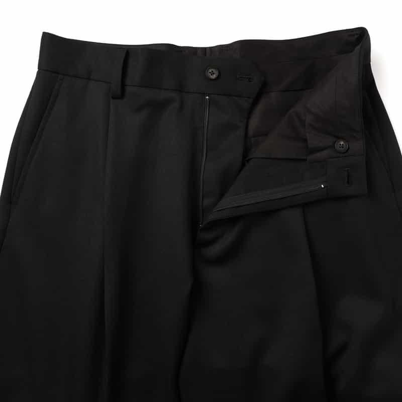 SSSTEIN SSSTEIN＜シュタイン＞ タック入りワイドパンツ BLACK