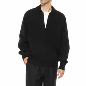 SSSTEIN<シュタイン> ウール素材スキッパーニットプルオーバー