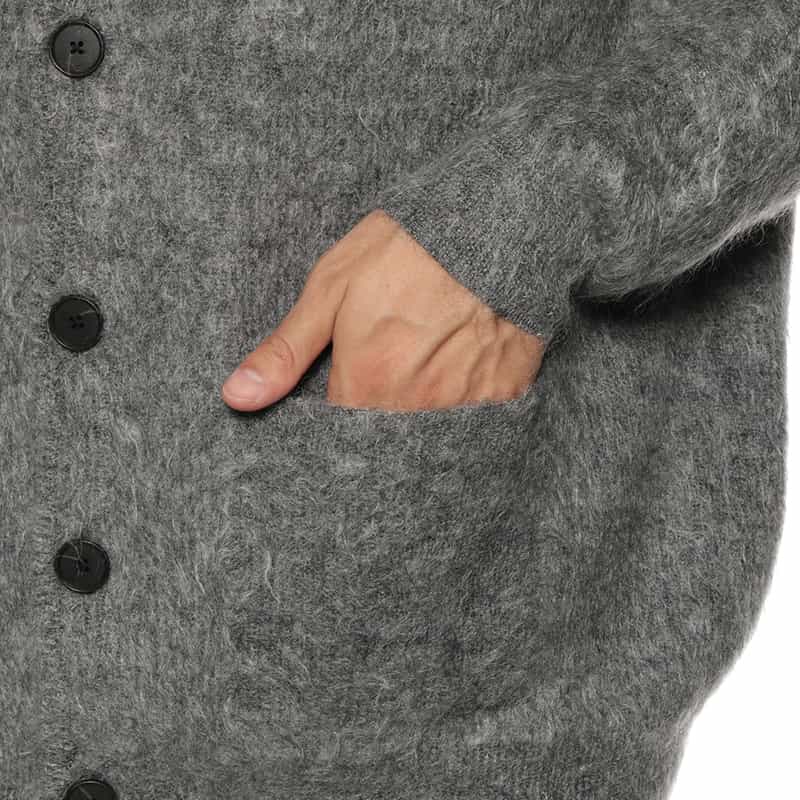 SSSTEIN SSSTEIN＜シュタイン＞ モヘアニットカーディガン GRAY