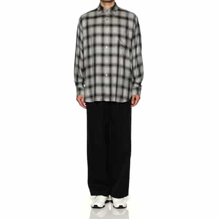 A17341 美品 シュタイン オーバーサイズダウンパットシャツ ホワイト S ssstein - 【残り一点】Oversized Down Pat Shirt(DOUBLE CUFFS