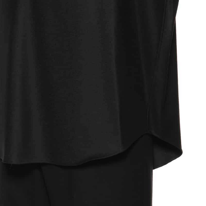 SSSTEIN SSSTEIN＜シュタイン＞ フランネル素材スキッパーシャツ BLACK