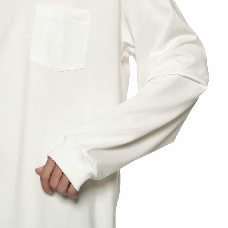 SSSTEIN SSSTEIN＜シュタイン＞ ポケット付ロングスリーブTシャツ WHITE