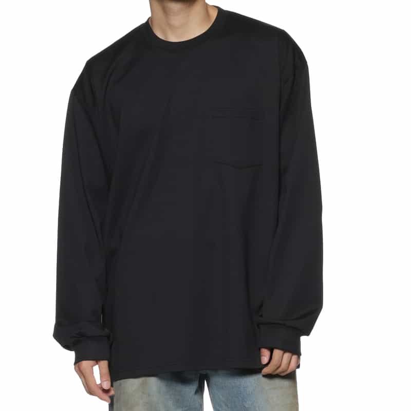 SSSTEIN SSSTEIN＜シュタイン＞ ポケット付ロングスリーブTシャツ NAVY