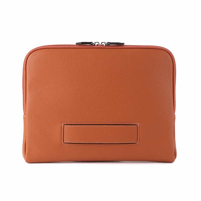 BARNEYS NEW YORK レザークラッチバッグ ORANGE