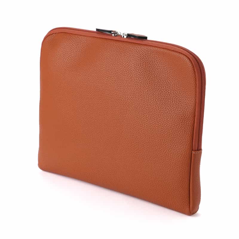 BARNEYS NEW YORK レザークラッチバッグ ORANGE