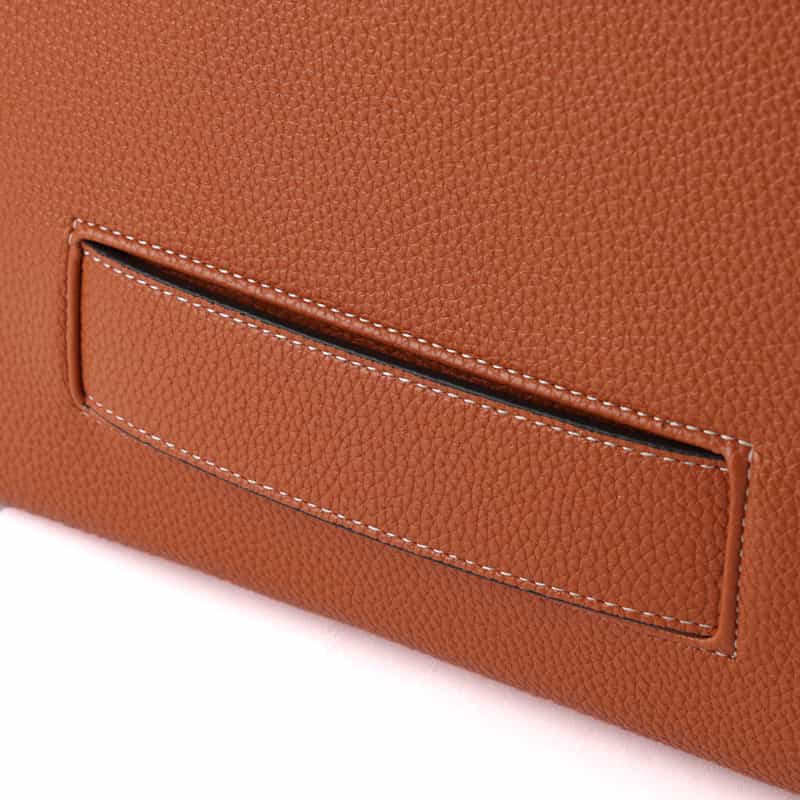 BARNEYS NEW YORK レザークラッチバッグ ORANGE