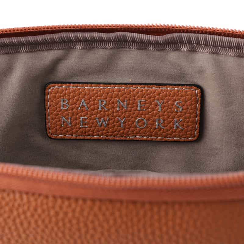BARNEYS NEW YORK レザークラッチバッグ ORANGE