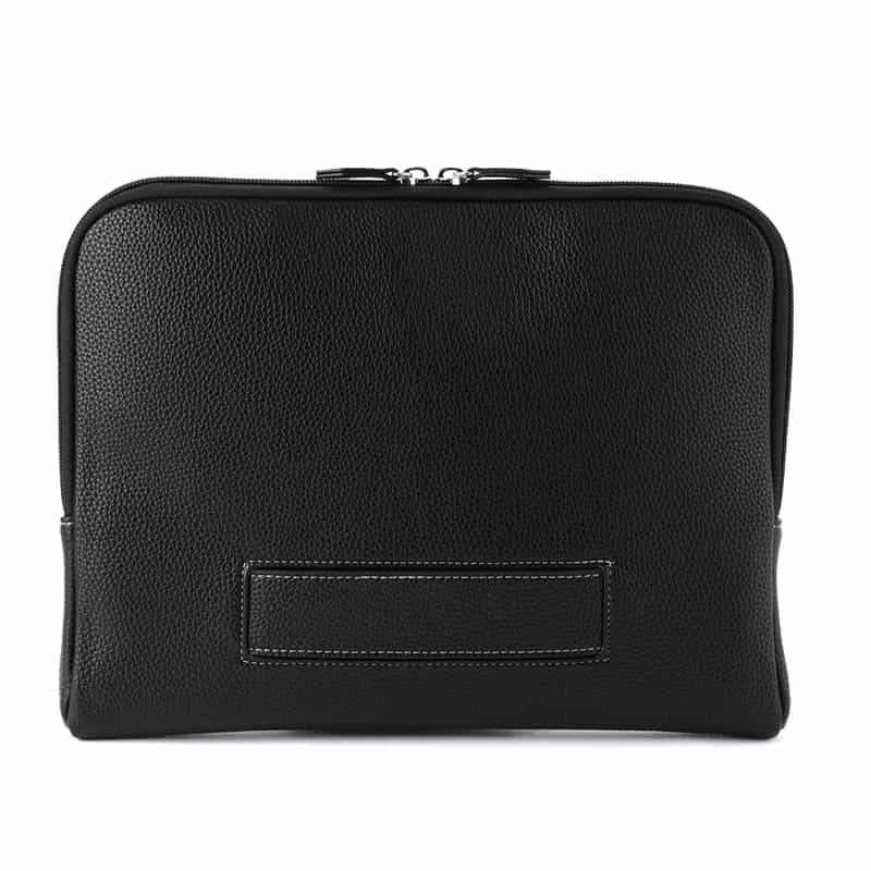 BARNEYS NEW YORK レザークラッチバッグ BLACK