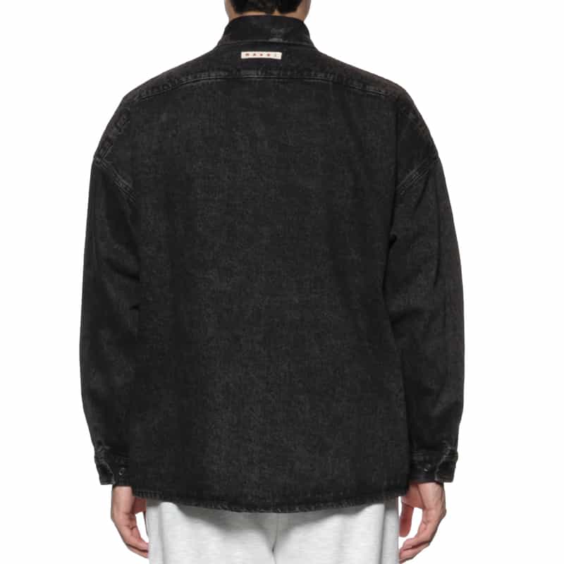 MARNI MARNI＜マルニ＞ ヴィンテージ加工デニムシャツ BLACK