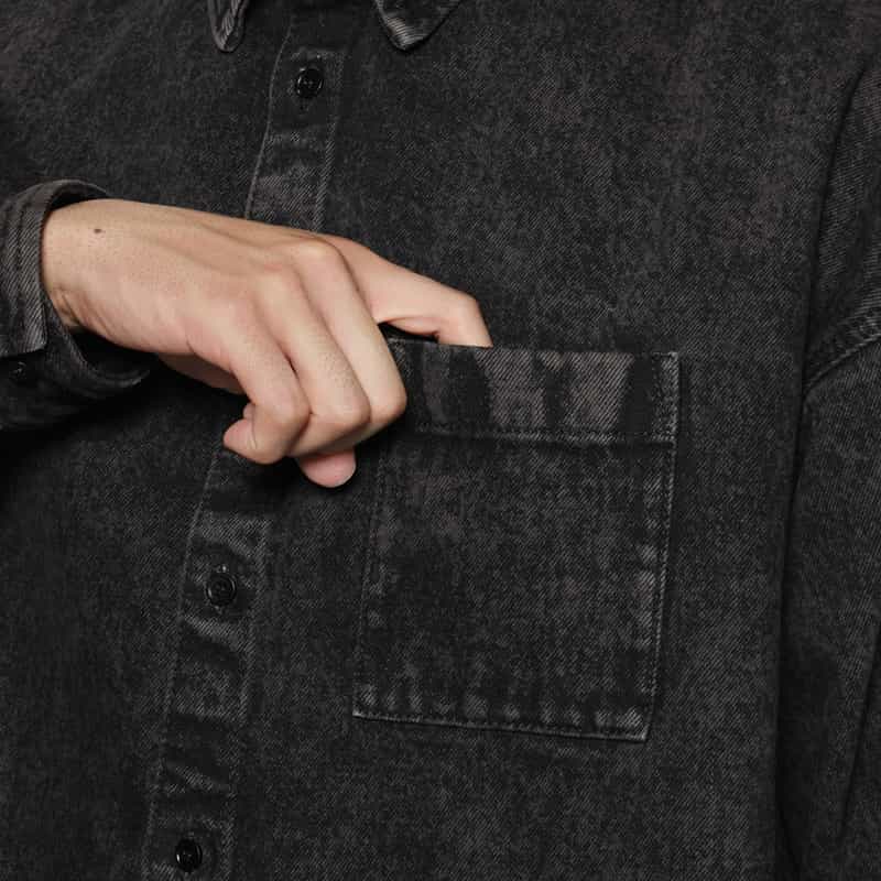 MARNI MARNI＜マルニ＞ ヴィンテージ加工デニムシャツ BLACK