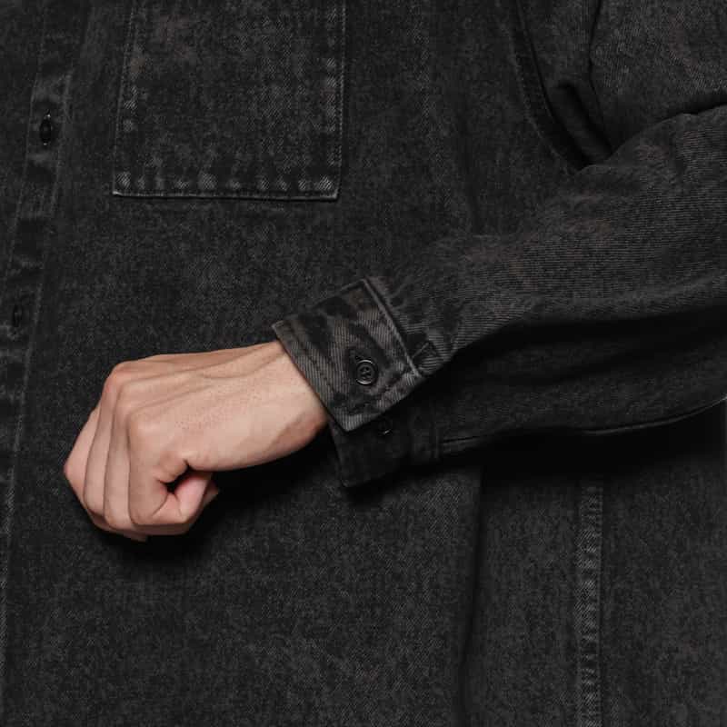 MARNI MARNI＜マルニ＞ ヴィンテージ加工デニムシャツ BLACK