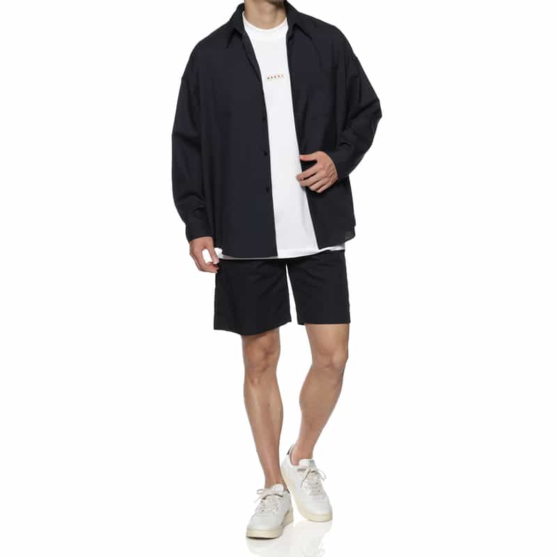 MARNI MARNI＜マルニ＞ ロングスリーブシャツ NAVY