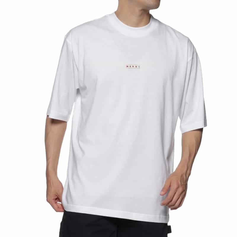 MARNI MARNI＜マルニ＞ ロゴ入りTシャツ WHITE