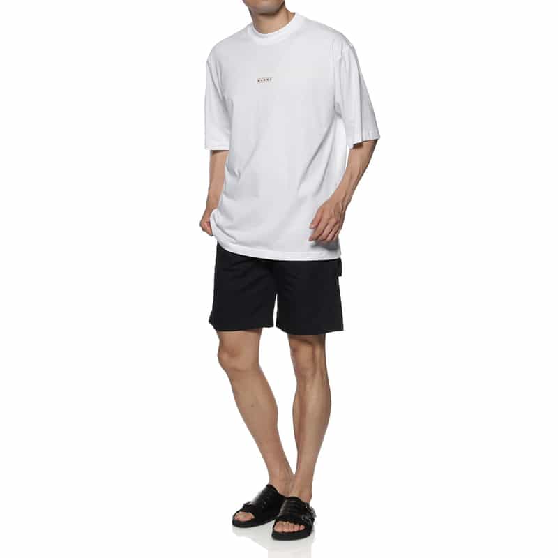 MARNI MARNI＜マルニ＞ ロゴ入りTシャツ WHITE