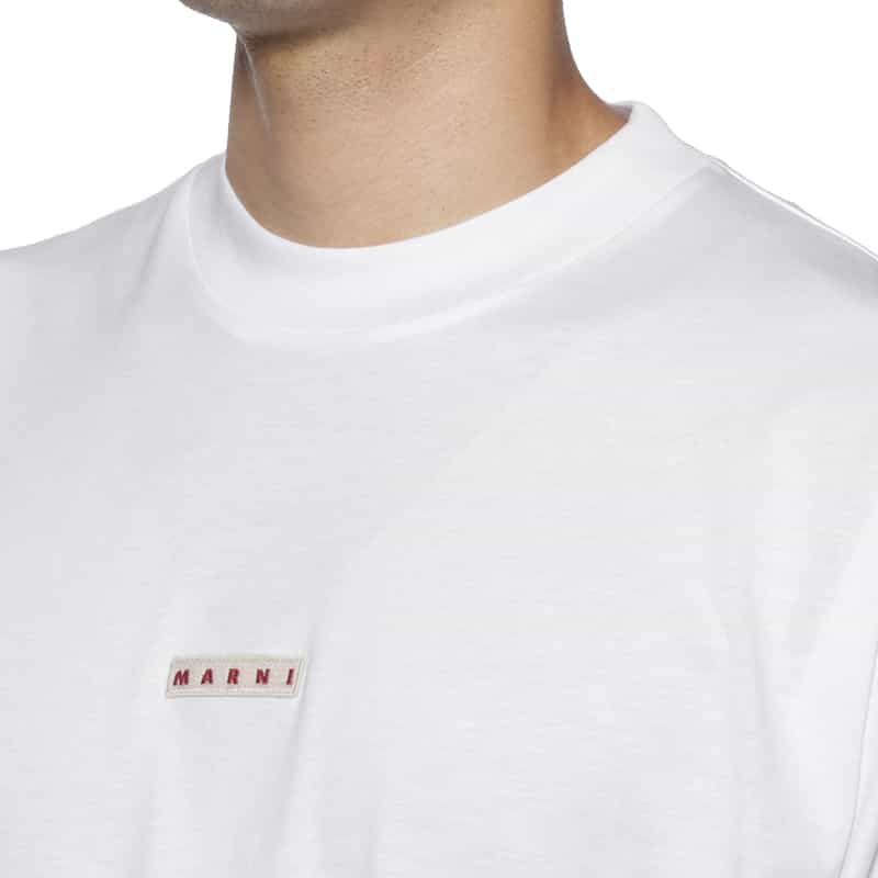 MARNI MARNI＜マルニ＞ ロゴ入りTシャツ WHITE