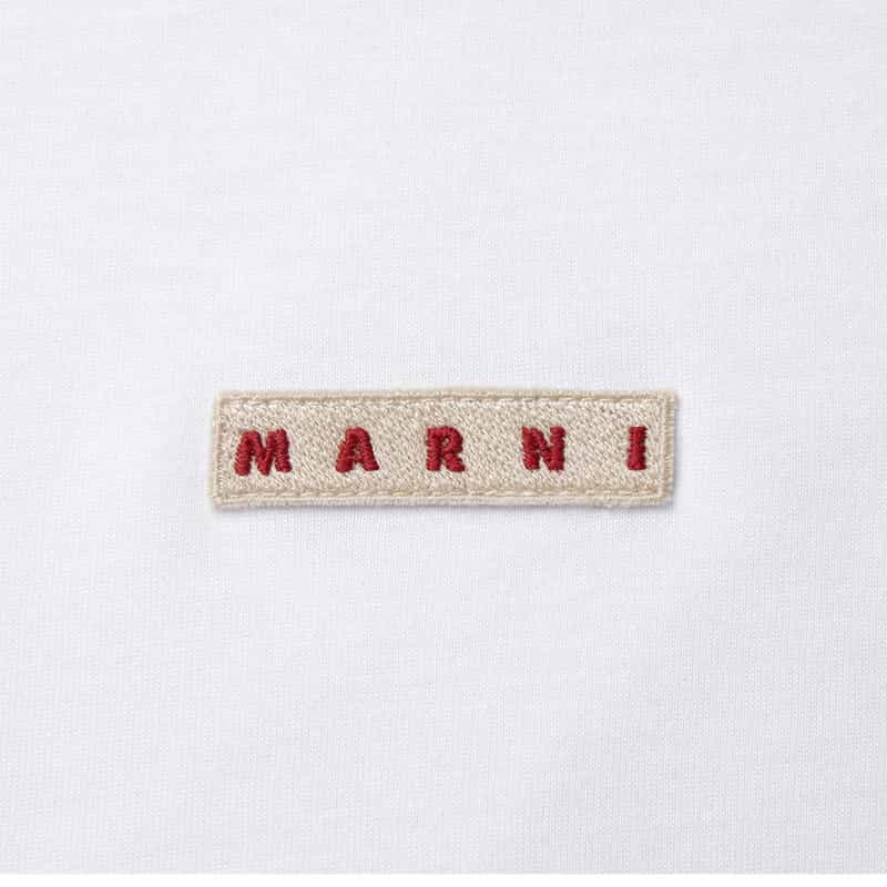 MARNI MARNI＜マルニ＞ ロゴ入りTシャツ WHITE