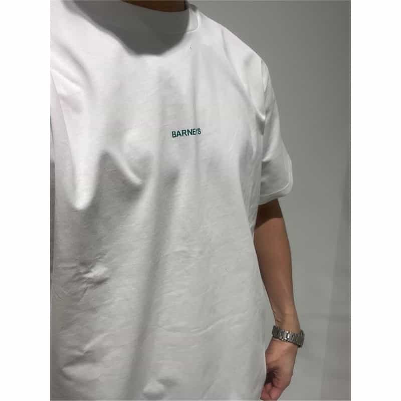 BARNEYS NEW YORK "BARNEYS" ロゴ入りTシャツ WHITE