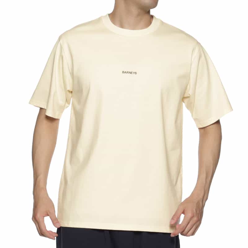 BARNEYS NEW YORK "BARNEYS" ロゴ入りTシャツ OFF WHITE