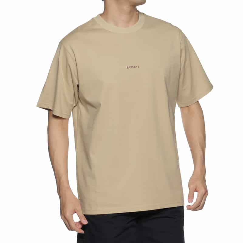 BARNEYS NEW YORK "BARNEYS" ロゴ入りTシャツ BEIGE