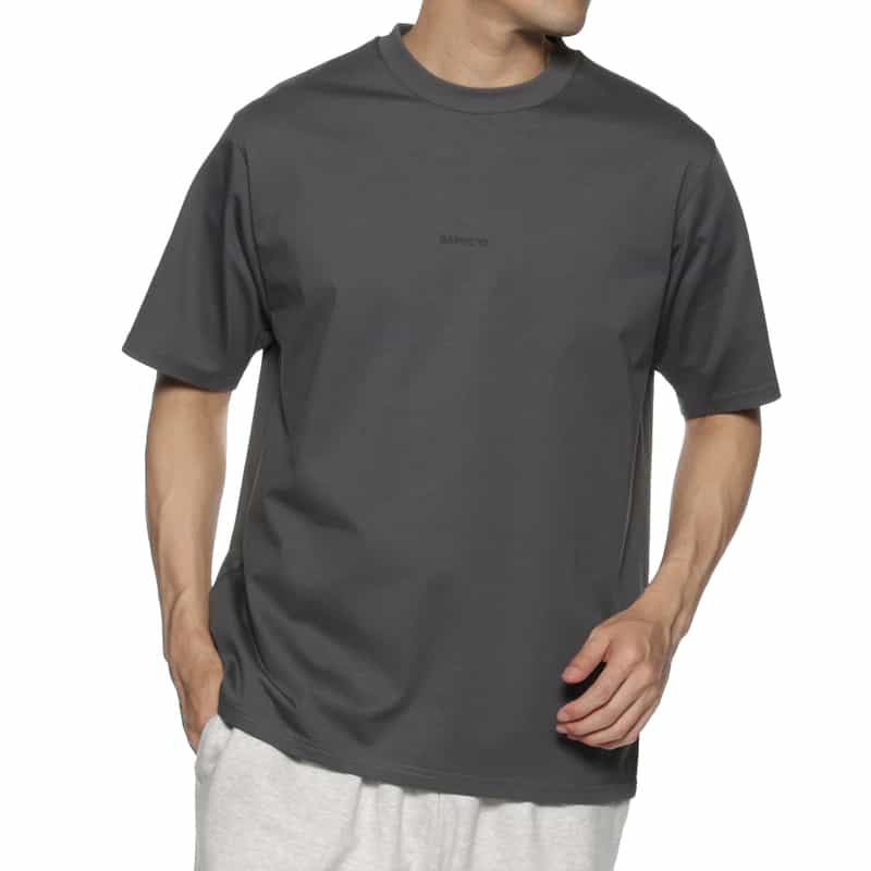 BARNEYS NEW YORK "BARNEYS" ロゴ入りTシャツ DARK GRAY