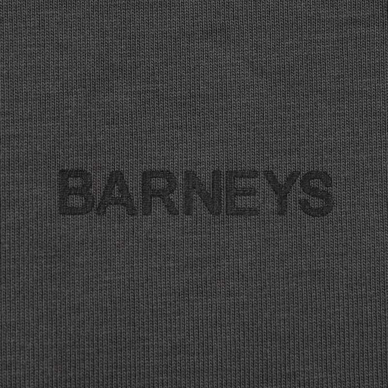 BARNEYS NEW YORK "BARNEYS" ロゴ入りTシャツ DARK GRAY