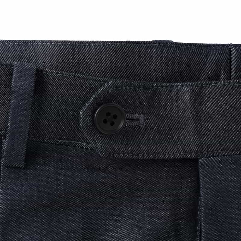 BARNEYS NEW YORK ウォッシャブル タック入りショートパンツ INDIGO