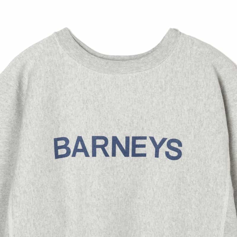 BARNEYS NEW YORK "BARNEYS" ＜チャンピオン＞コラボレーション スウェットプルオーバー GRAY