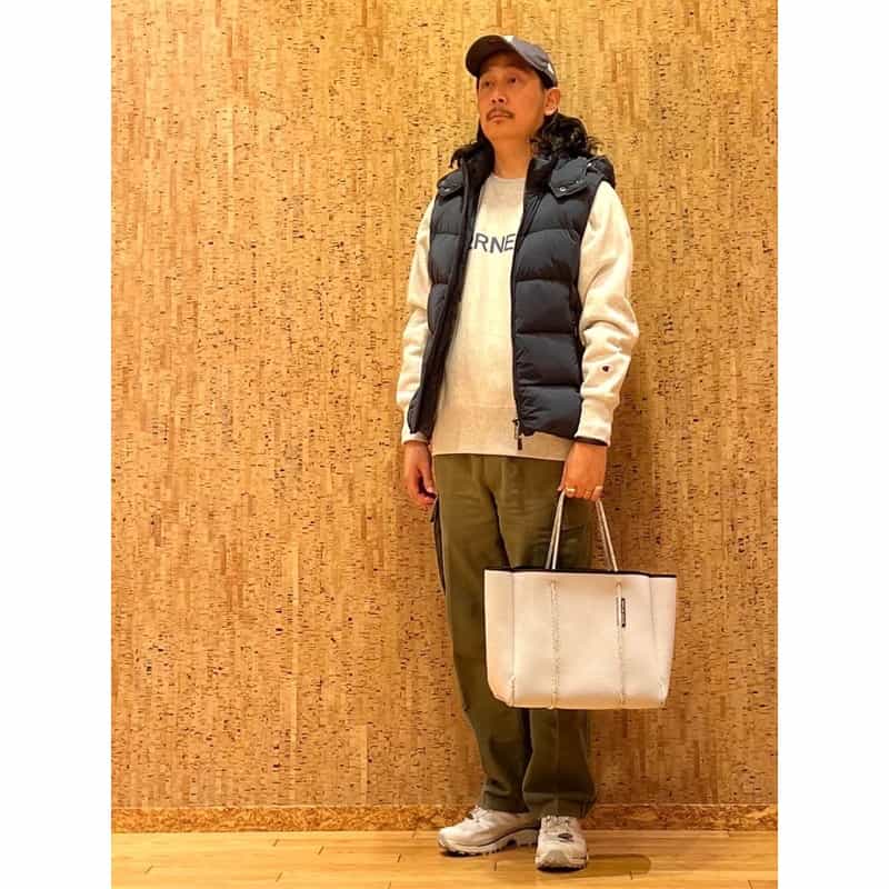 BARNEYS NEW YORK "BARNEYS" ＜チャンピオン＞コラボレーション スウェットプルオーバー GRAY