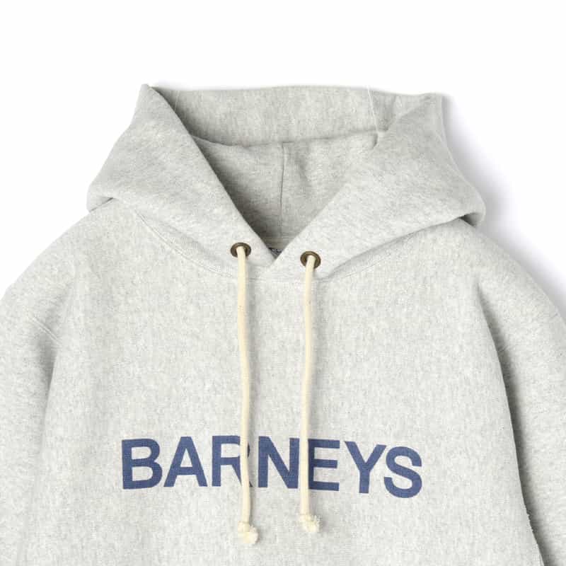 BARNEYS NEW YORK "BARNEYS" ＜チャンピオン＞コラボレーション スウェットフーディ GRAY
