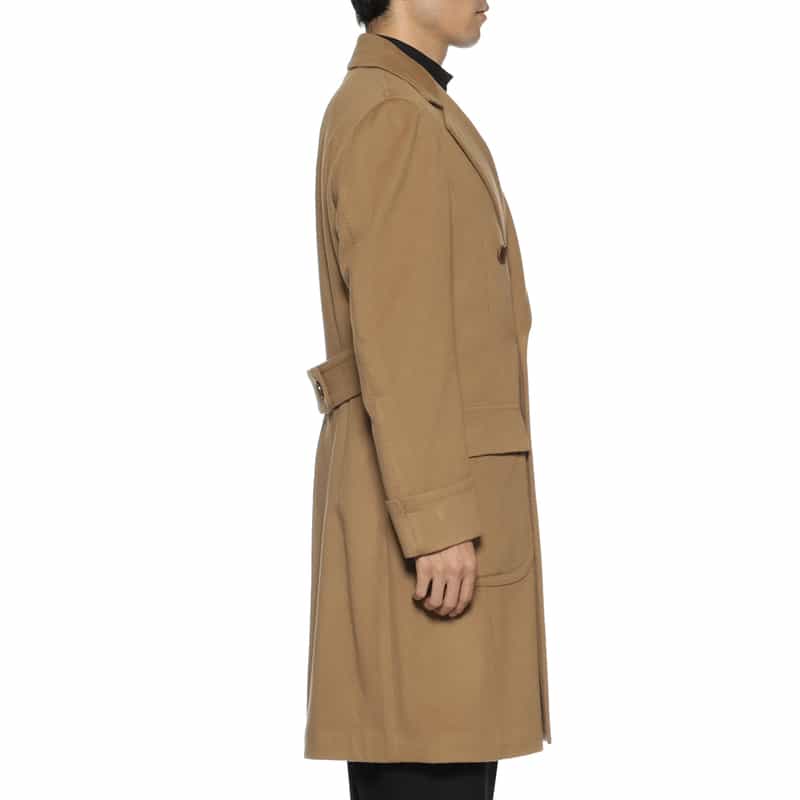 BARNEYS NEW YORK ウールカシミヤ素材 ポロコート BEIGE