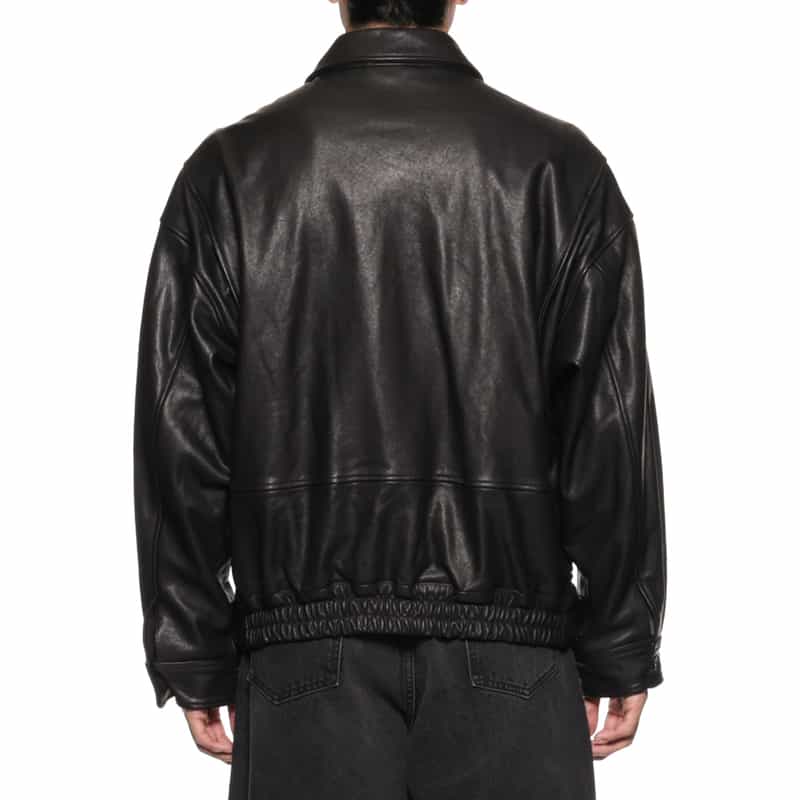 YOKE YOKE＜ヨーク＞ フライトレザージャケット BLACK