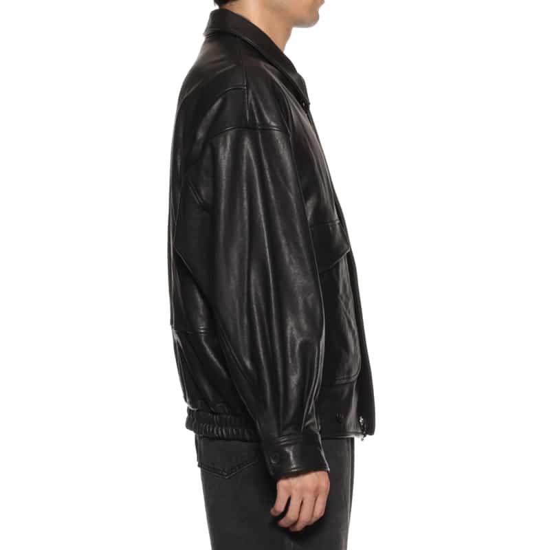 YOKE YOKE＜ヨーク＞ フライトレザージャケット BLACK