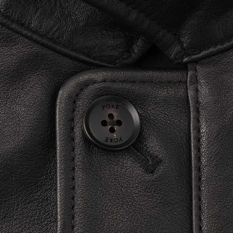 YOKE YOKE＜ヨーク＞ フライトレザージャケット BLACK