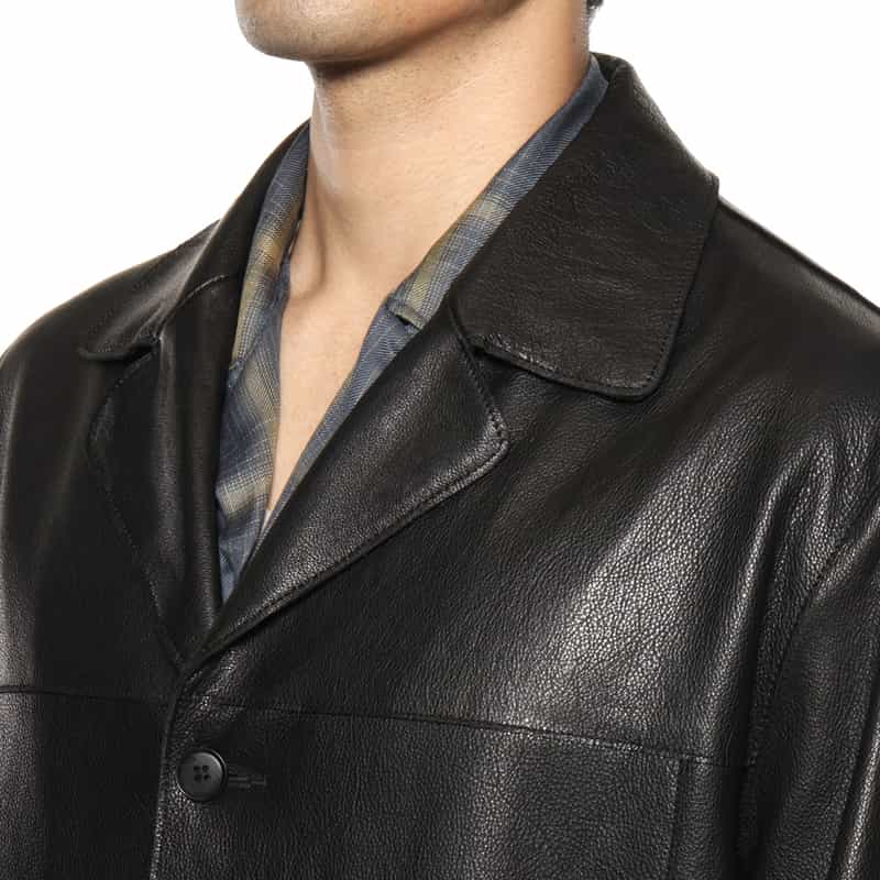 YOKE YOKE＜ヨーク＞ レザーカージャケット BLACK